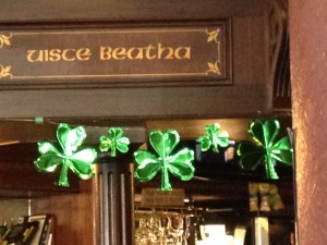 Scruffy Murphy's is decked out with shamrocks.